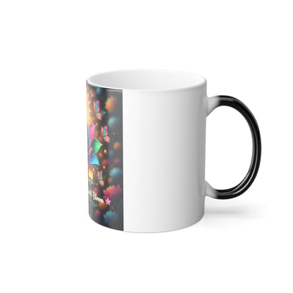 Color Morphing Mug - "You Make My World Bloom" - 11oz