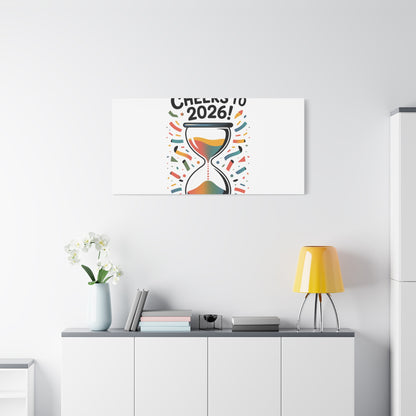 Cheers to 2026 Hourglass Canvas | 2026 goals, new year motivation