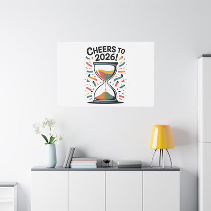 Cheers to 2026 Hourglass Canvas | 2026 goals, new year motivation