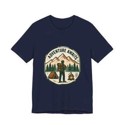 Adventure Awaits Camping T‑Shirt