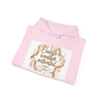 Cuddle Weather Activated Hoodie — Cozy Script Graphic Pullover