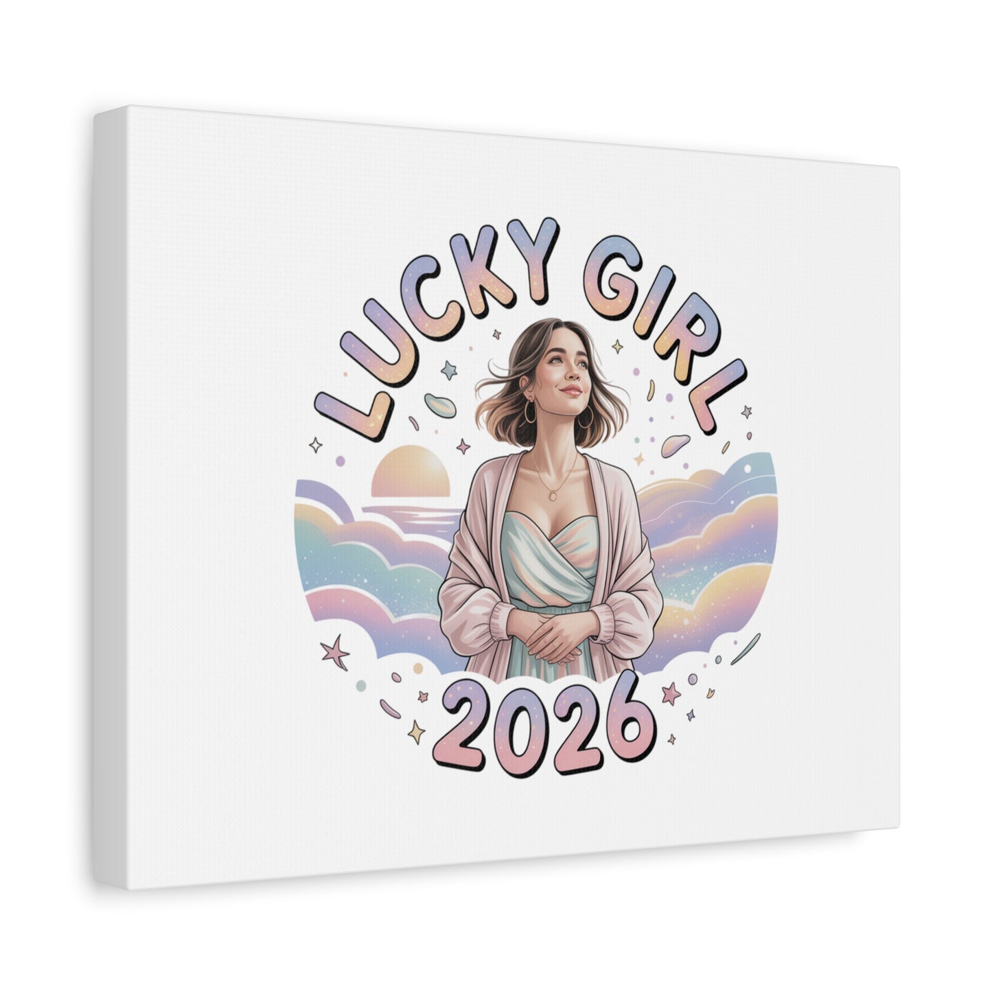 Lucky Girl 2026 Canvas | Manifest Luck, 2026 Lucky Charms