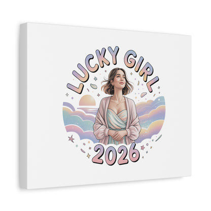 Lucky Girl 2026 Canvas | Manifest Luck, 2026 Lucky Charms