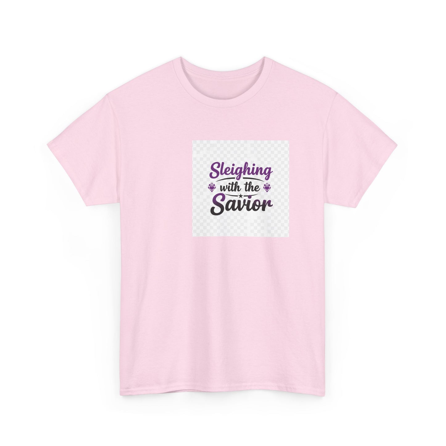 Sleighing With the Savior Christian Christmas Tee