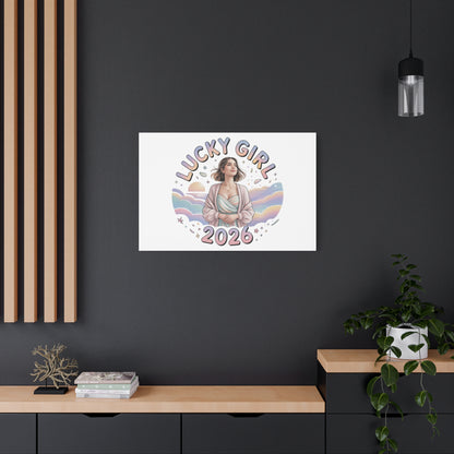 Lucky Girl 2026 Canvas | Manifest Luck, 2026 Lucky Charms